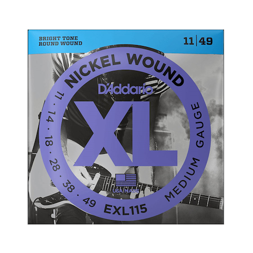 Encordado Guitarra Electrica Niquel,Tensión Media Blues/Jazz DADDARIO Strings EXL115