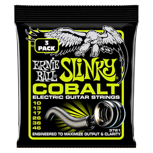 Encordado Guitarra Electrica Cobalt 10-46 ( Pack 3 Unidades ERNIE BALL P03721