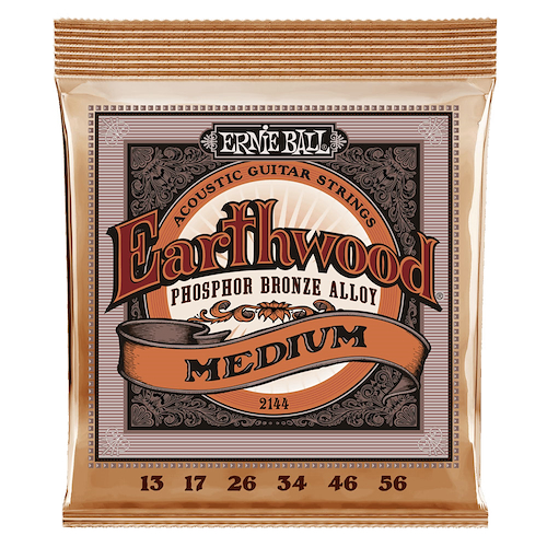 Encordado Guitarra Acustica Earthwood Fosforada Medium 13-56 ERNIE BALL P02144