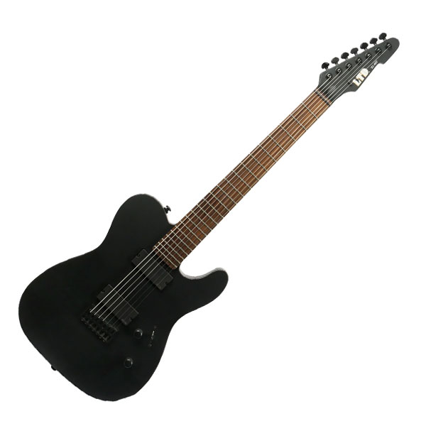Guitarra Electrica 7 Cuerdas TE-407 Black Satin ESP LTD TE407 BLKS