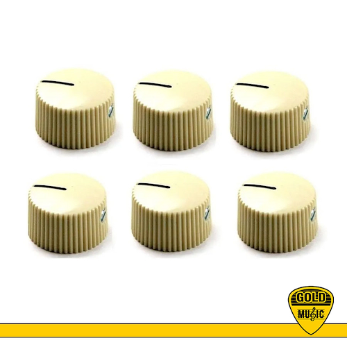 Perillas Amplificador Fender Vintage 60's, Blancas (x6) FENDER 099-0933-000