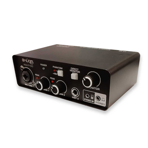Interface De Audio USB 1 Entrada XLR / 1 Entrada Plug HUGEL KM-F100
