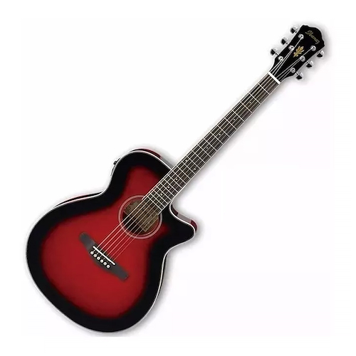 Guitarra Electroacustica Red Sunburst Eq C/Preamp. IBANEZ AEG8E TRS