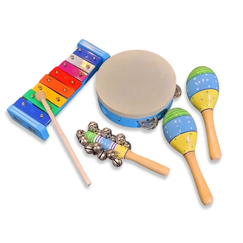 Set Percusion Niños 4 Instrumentos con bolso KNIGHT JB565