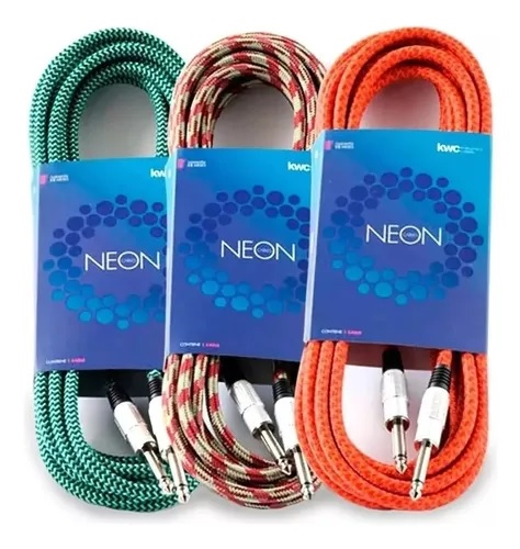 Cable Plug A Plug De 6 M Textil KWC 105 NEON