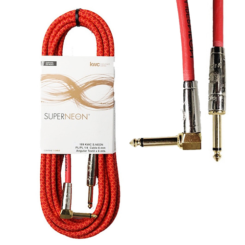 Cable Plug A Plug De 3 M Angular Textil KWC 188 SUPER NEON