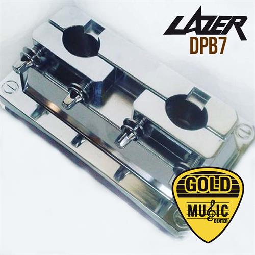Base Holder Bracket Doble 2 Boca Cromado LAZER DPB-07