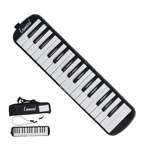 Melodica 32 Notas Negra Con Funda LEONARD M32ABK