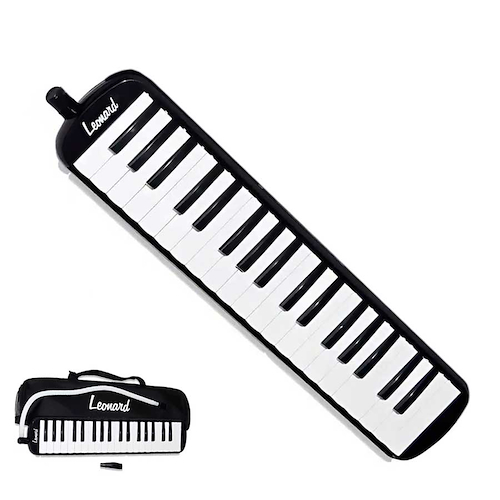 Melodica 37 Notas Negro Con Funda LEONARD M37ABK