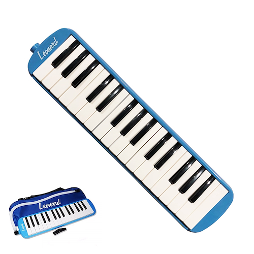 Melodica 32 Notas Azul Con Funda LEONARD M32ABL