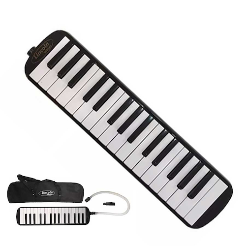 Melodica 32 Notas Negra Con Funda LINCOLN ME32S-SB-BK
