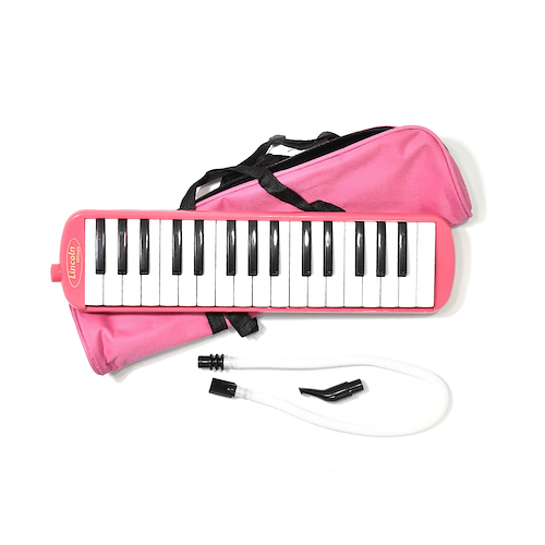 Melodica 32 Notas Rosa Con Funda LINCOLN ME32S-PK
