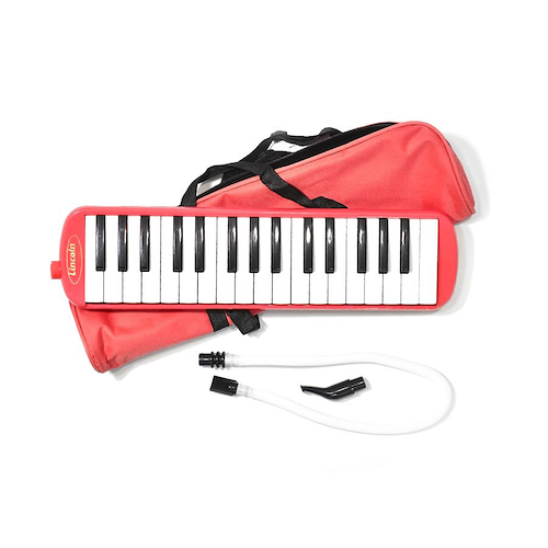 Melodica 32 Notas Rojo Con Funda LINCOLN ME32S-RD