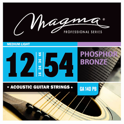 Encordado Guitarra Acustica Fosf/Bron 12,16,24,34,44,54 MAGMA GA140PB