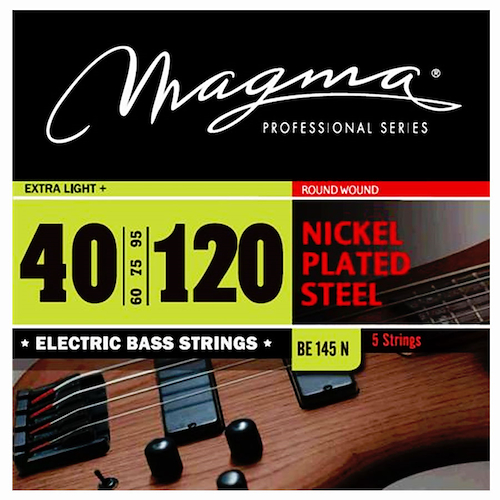 Encordado Bajo 5 Cuerdas Nickel 040 060 075 095 120 MAGMA BE145N