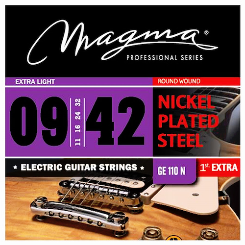 Encordado Guitarra Electrica Nickel Extra Light 09/042 MAGMA GE110N