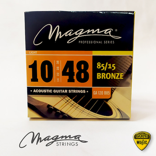 Encordado Guitarra Acustica Bronce 85/15 10-48 MAGMA GA120B85