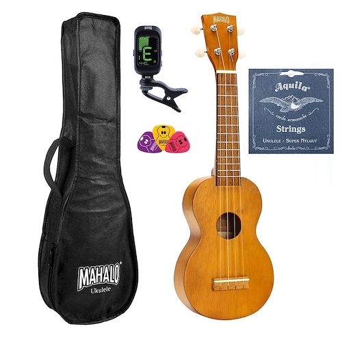 Ukelele Soprano Kit Completo MAHALO MK1TBRK