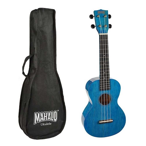 Ukelele Concierto Azul Laqueado MAHALO MH2tbu