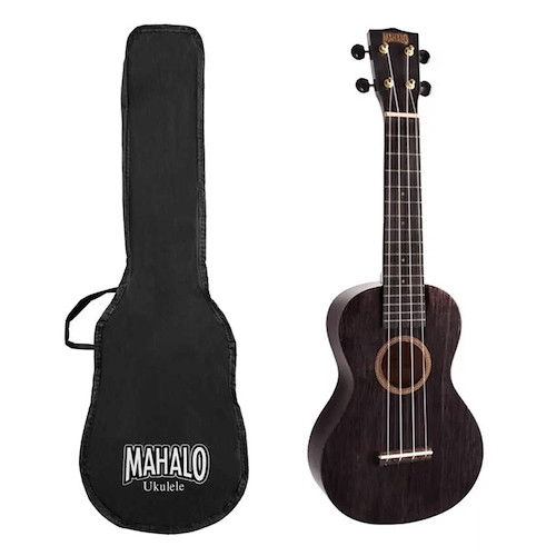 Ukelele Concierto Zurdo Negro Laqueado MAHALO MH2Ltbk