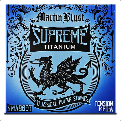 Encordado Guitarra Clasica Supreme Titanium Tension Media MARTIN BLUST SMA 900T