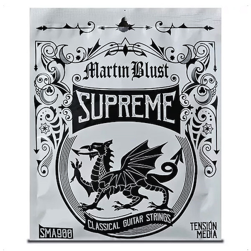 Encordado Guitarra Clasica Supreme Plateada Tension Media MARTIN BLUST SMA 900