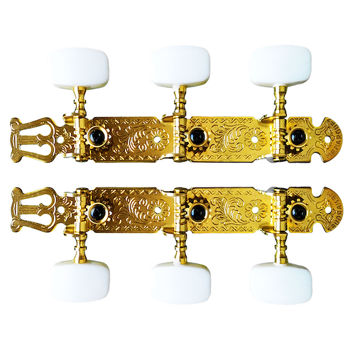 Clavijero Guitarra Clasica Paso Nacional Lira Dorado MENARGUEZ M41