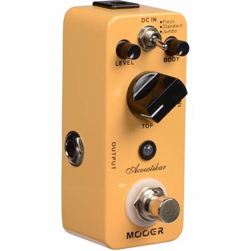 PEDAL ACUSTICA MICRO PEDAL DE EFECTO P/GUIT, SIMULADOR DE AC MOOER ACOUSTIKAR
