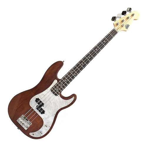 Bajo Precision Bass Dark Wood Con Pickguard Nacarado NEWEN PRECISION BASS