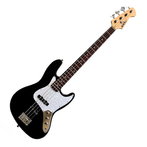 Bajo Jazz Bass Black Con Pickguard Nacarado NEWEN JAZZ BASS BK