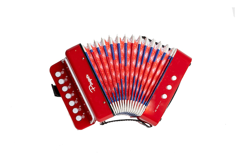 Acordeon Verdulera Rojo Para Niños PARQUER UC-218RD
