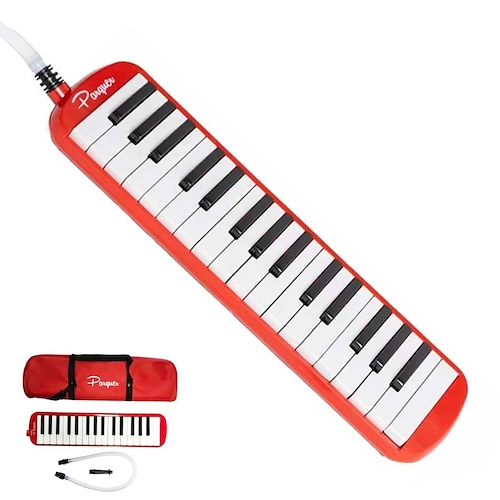 Melodica 32 Notas Roja Con Funda PARQUER MEL-RED