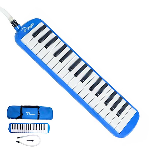 Melodica 32 Notas Azul Con Funda PARQUER MEL-BLU