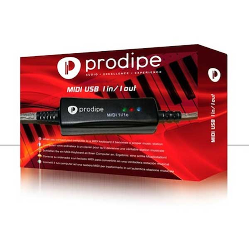 Cable Interface MIDI USB PRODIPE MIDI 1i-1o