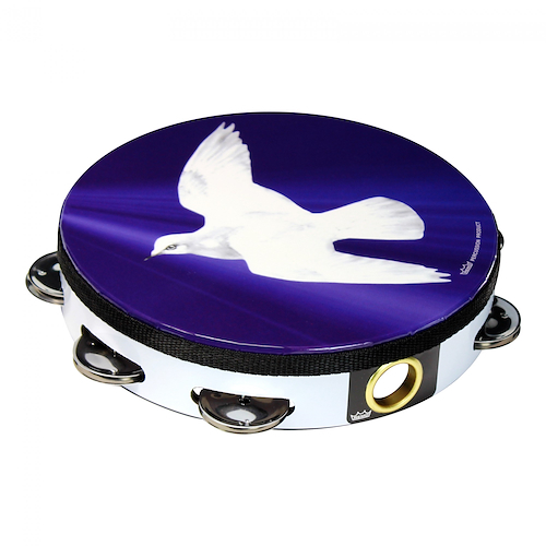 Pandereta 20 Cm 8 Sonajas Parche Sintetico Paloma REMO TA-9108-18
