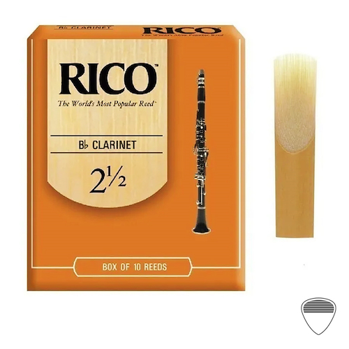 Caña Clarinete N° 2 1/2 (X Unidad) RICO RCA 1025
