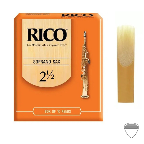 Caña Saxo Soprano N° 2 1/2 (Venta Por Unidad) RICO RIA 1025