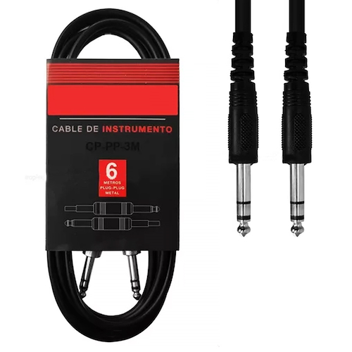 Cable Plug A Plug De 6 M Conector Plastico ROSS CP-PP-6M