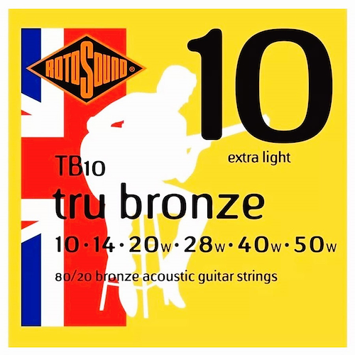Encordado Guitarra Acustica 10-50 ROTOSOUND TB 10