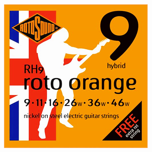Encordado Guitarra Electrica ROTOSOUND RH9  NICKEL