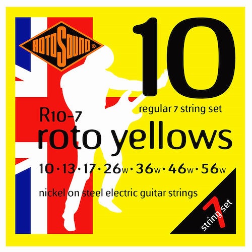 Encordado Guitarra Electrica 7 Cuerdas Nickel Regular ROTOSOUND R10-7
