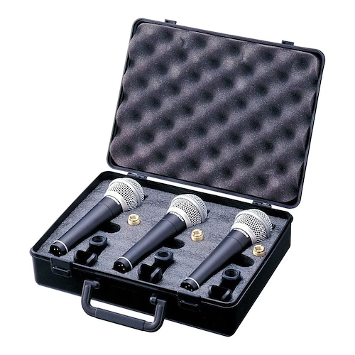 MICROFONO DINAMICO (KIT 3 MICS) ESTUCHE PIPETA SAMSON R21