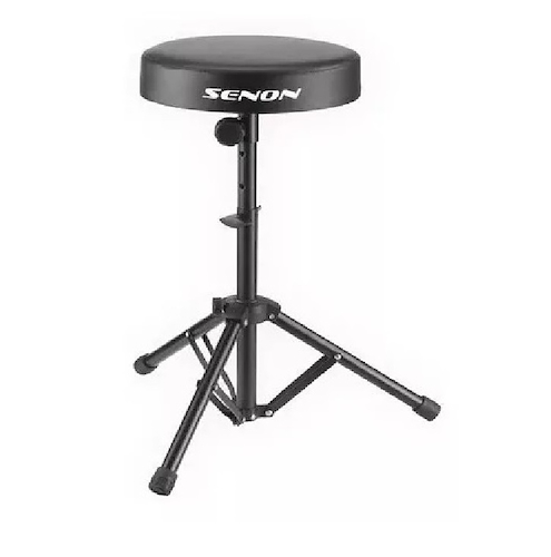 Banqueta Bateria Redonda Altura Por Puntos Negra SENON DS5