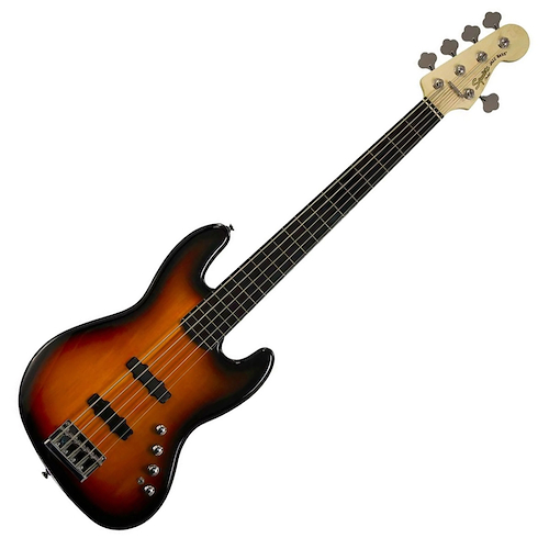 Bajo Electrico 5 Cuerdas Jazz Bass Sunburst Deluxe Activo SQUIER 030-0575-500