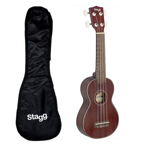 Ukelele Soprano Caoba Macizo STAGG US40