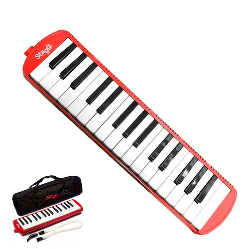 Melodica 32 Notas Rojo Con Funda STAGG TA32RD