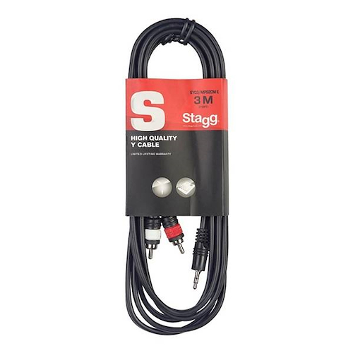 Cable Miniplug A Rca   3 M STAGG SYC3MPSB2CM E
