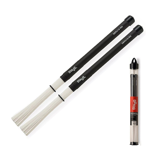 Escobillas Nylon Dinamic Con Estuche STAGG SBRU10RN