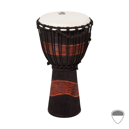 Djembe De Madera Medium Negro TOCA TSSDJ-MB