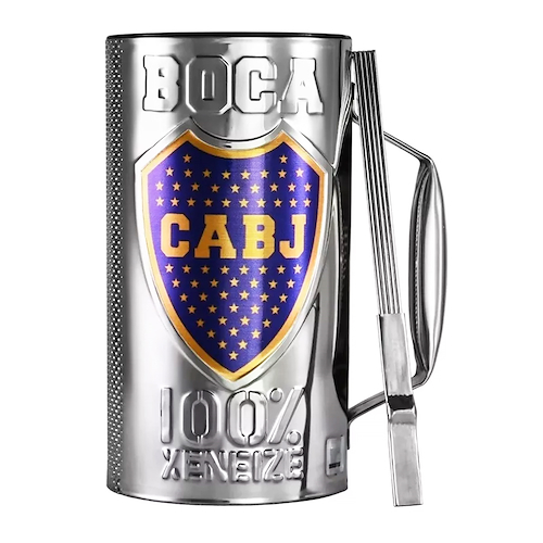 Vaso Guira Metálico Boca Oficial En Caja VASO GUIRA PRO-BJ